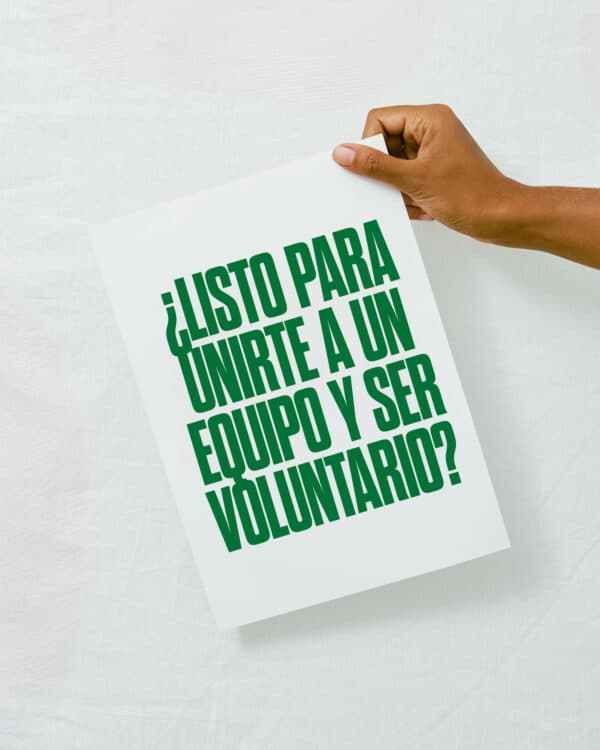 ¿Listo para unirte a un equipo y ser voluntario?