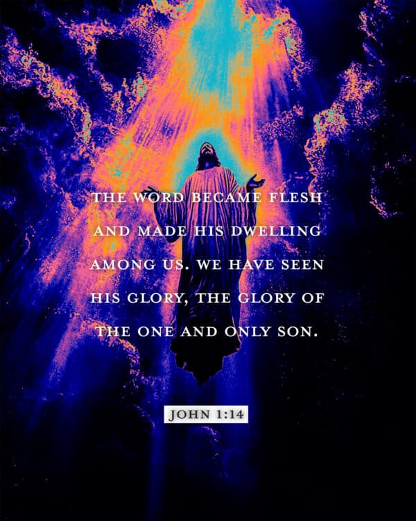 The Word became flesh and made his dwelling among us. We have seen his glory, the glory of the one and only Son. - John 1:14