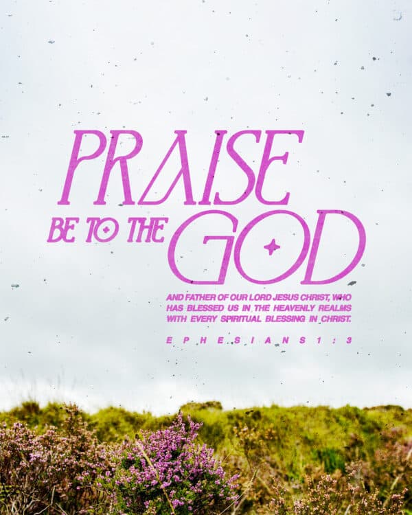 Praise be to the God and Father of our Lord Jesus Christ, who has blessed us in the heavenly realms with every spiritual blessing in Christ. - Ephesians 1:3