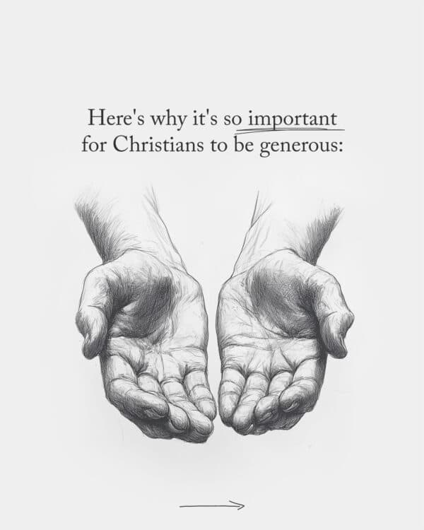Here's why it's so important for Christians to be generous: