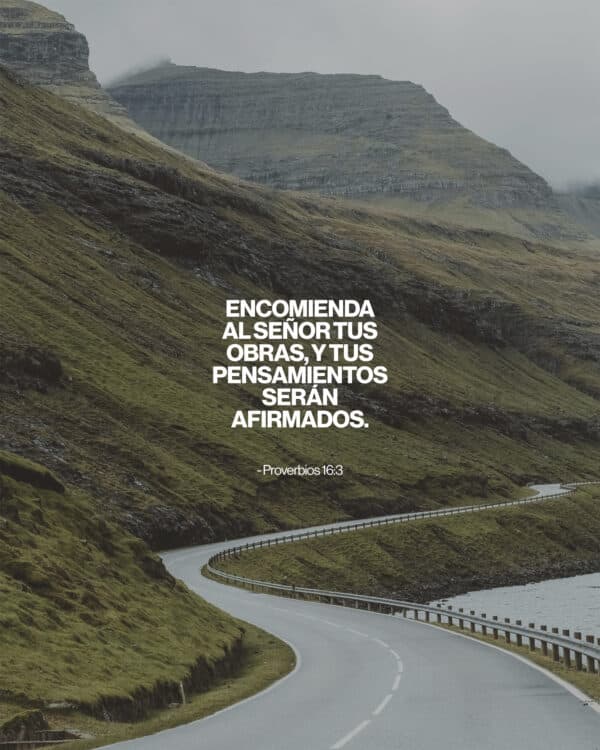 Encomienda al Señor Tus obras, y tus pensamientos serán afirmados. - Proverbios 16:3