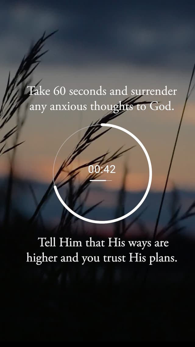 Surrender Anxious Thoughts