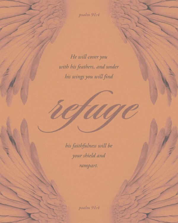 He will cover you with his feathers, and under his wings you will find refuge; his faithfulness will be your shield and rampart. - Psalm 91:4