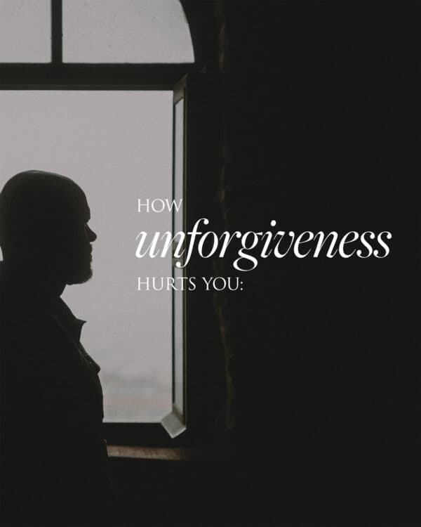 How unforgiveness hurts you:
