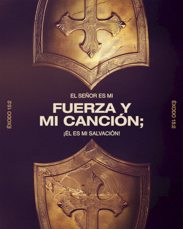 El Señor es mi fuerza y mi canción; ¡Él es mi salvación! Él es mi Dios y lo alabaré; es el Dios de mi padre y lo enalteceré. - Éxodo 15:2