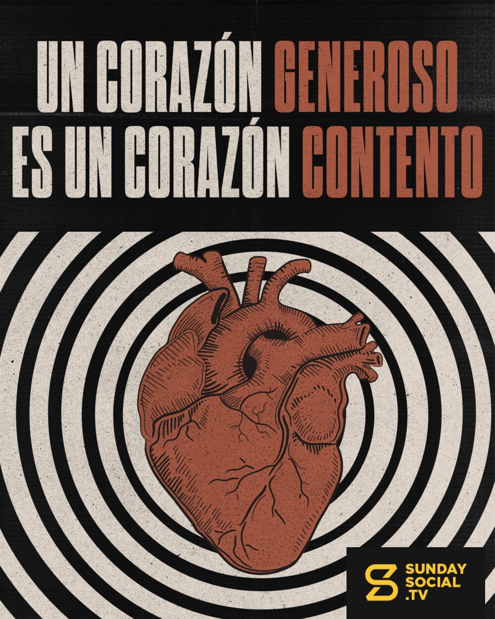 Un corazón generoso es un corazón contento
