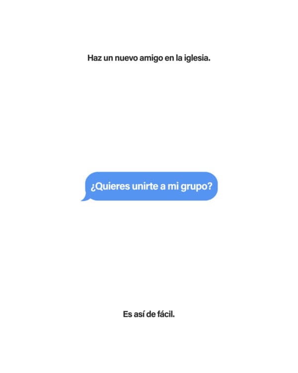 Haz un nuevo amigo en la iglesia