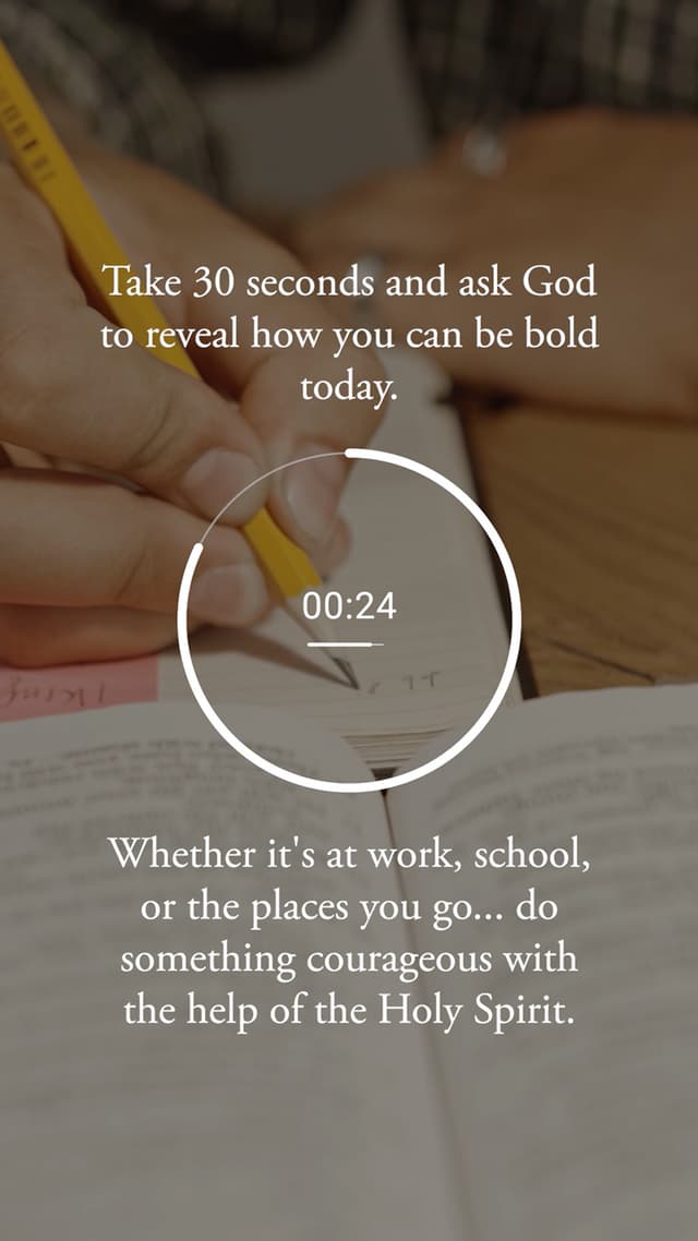 Be Bold