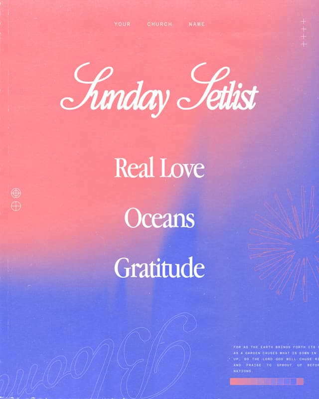 Worship Set Posts