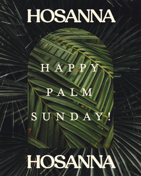 Happy Palm Sunday! Hosanna