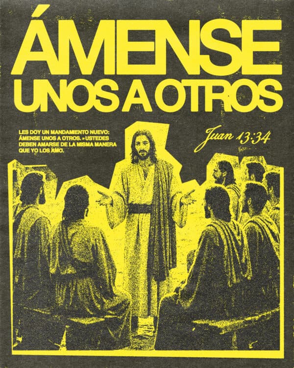 Les doy un mandamiento nuevo: Ámense unos a otros. Ustedes deben amarse de la misma manera que yo los amo. - Juan 13:34