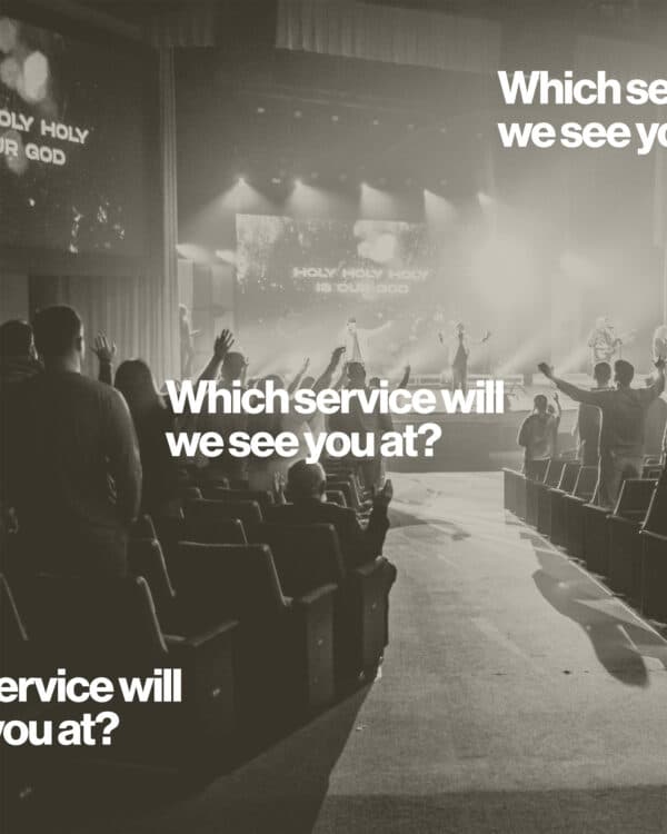 Which service will we see you at?