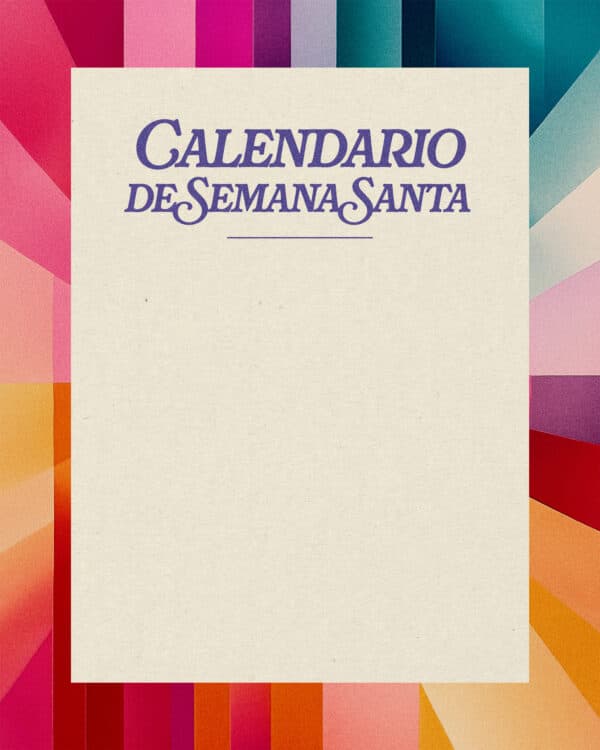 Calendario de Semana Santa