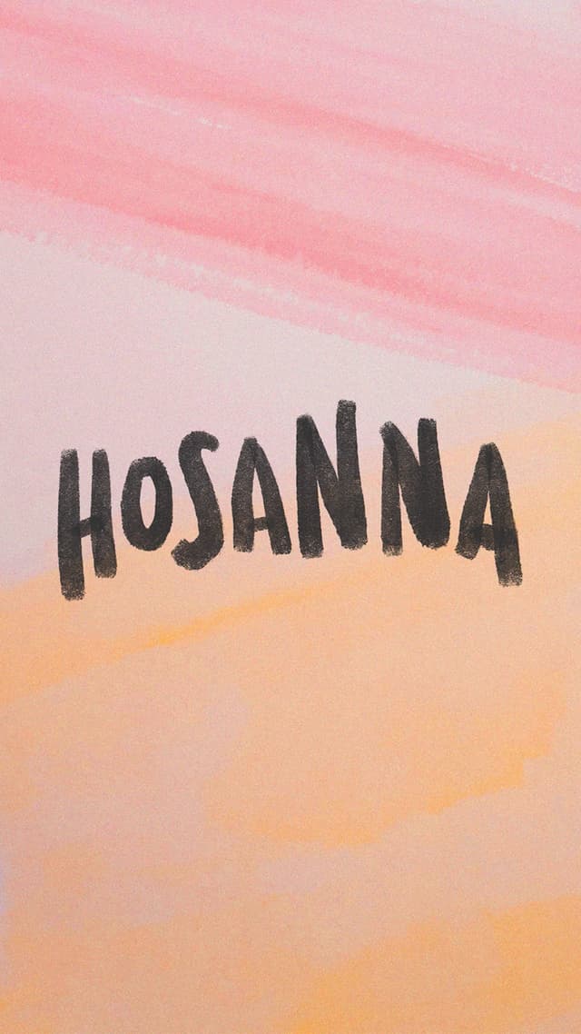 Hosanna! Blessed is he who comes in the name of the Lord!