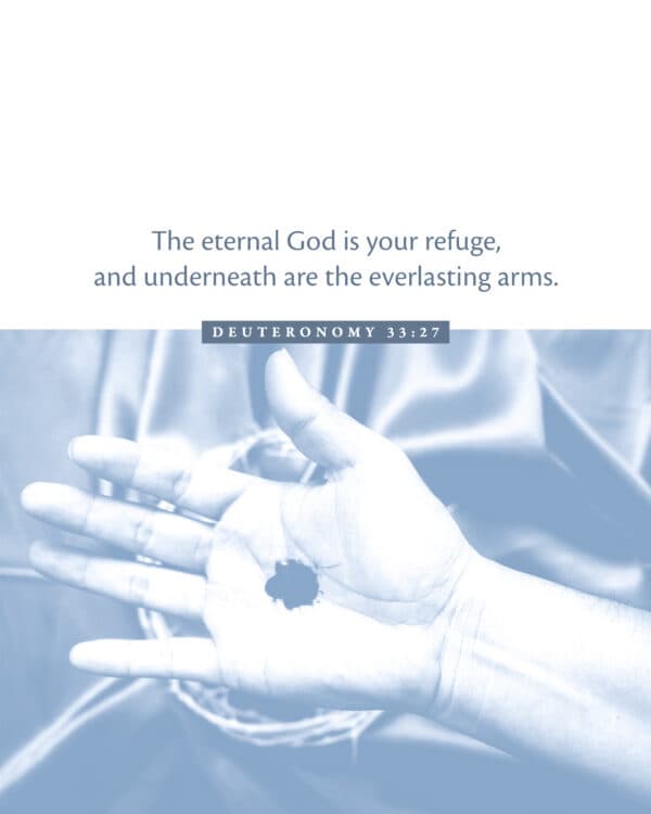 The eternal God is your refuge, and underneath are the everlasting arms. - Deuteronomy 33:27