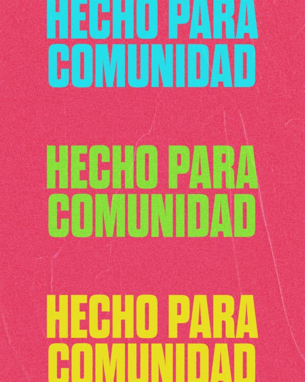 Hecho para comunidad