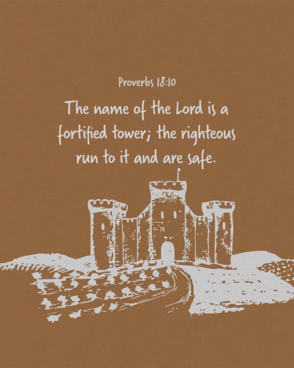 The name of the Lord is a fortified tower; the righteous run to it and are safe. - Proverbs 18:10