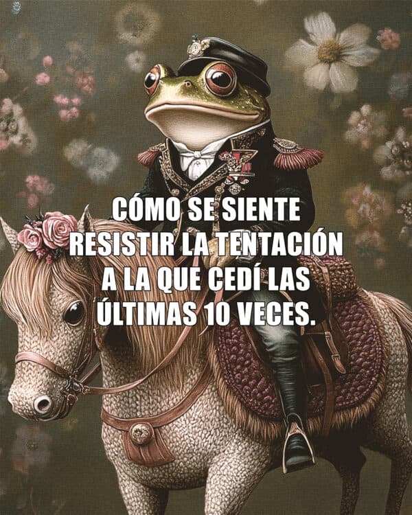 Cómo se siente resistir la tentación a la que cedí las últimas 10 veces.
