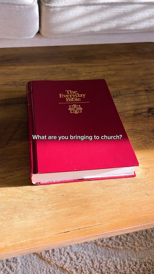 What are you bringing to church?