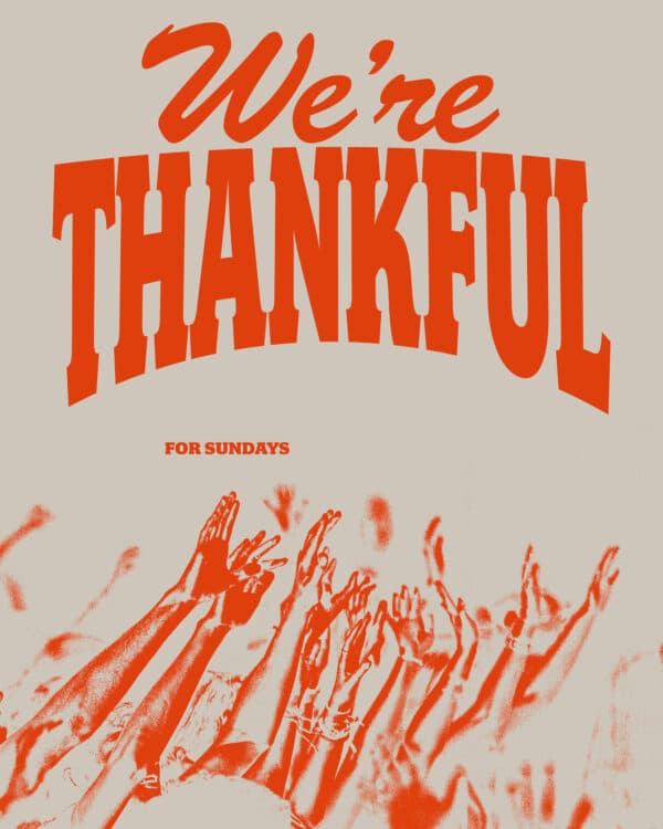 We’re thankful for Sundays