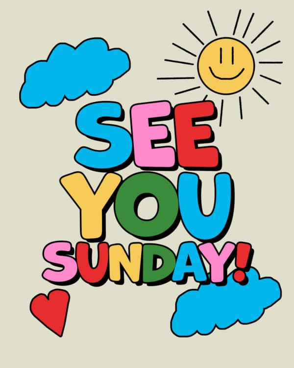 See you Sunday!