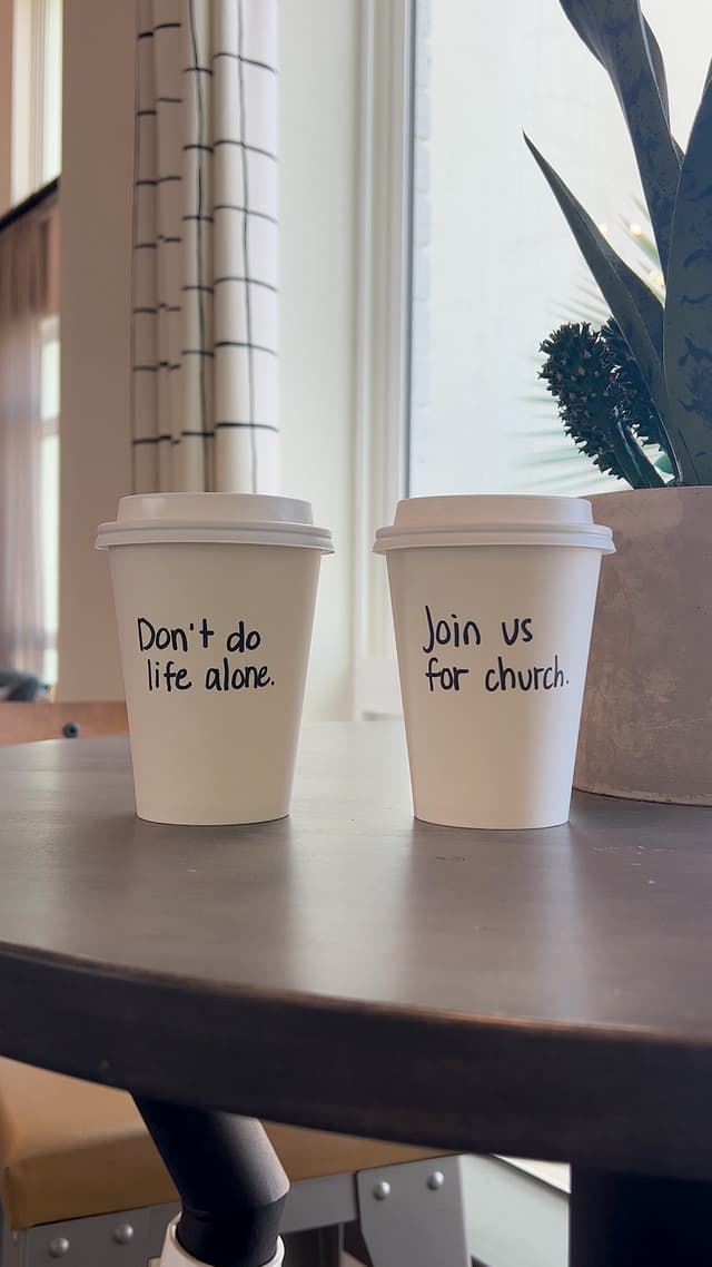 Don't do life alone. Join us for church.