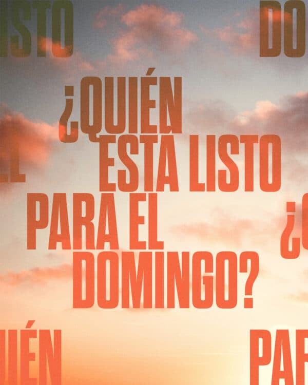 ¿Quién está listo para el domingo?