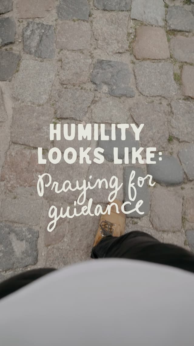 Humility looks like: