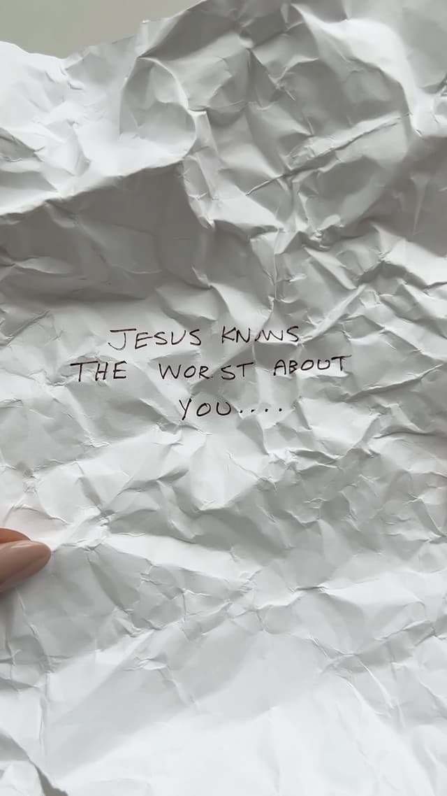 Jesus knows the worst about you, yet thinks the world of you.
