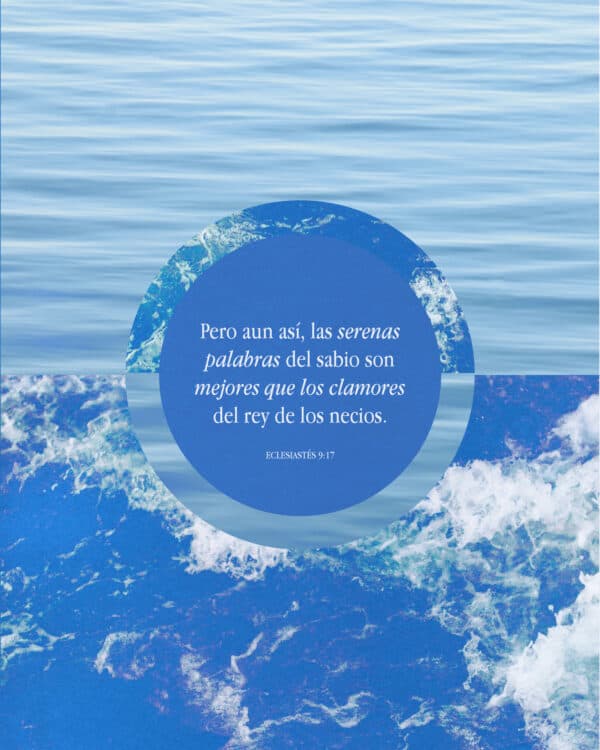 Pero aun así, las serenas palabras del sabio son mejores que los clamores del rey de los necios. - Eclesiastés 9:17