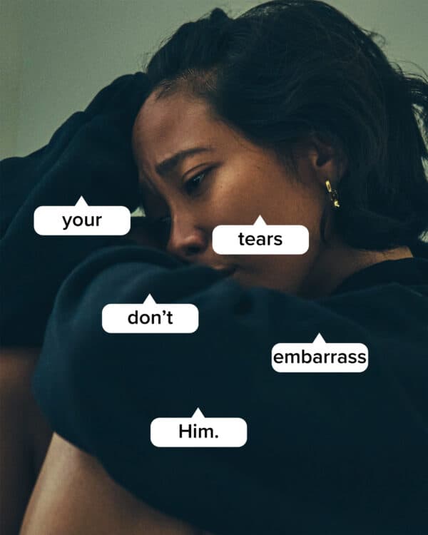 Your tears don’t embarrass Him.