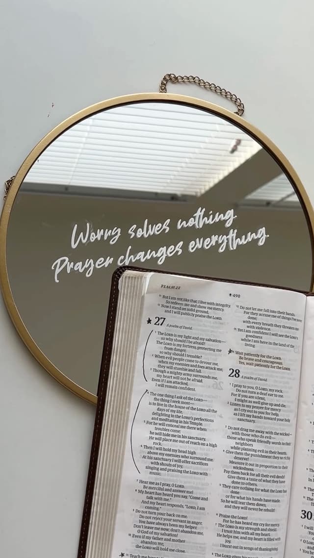 Worry solves nothing. Prayer changes everything.