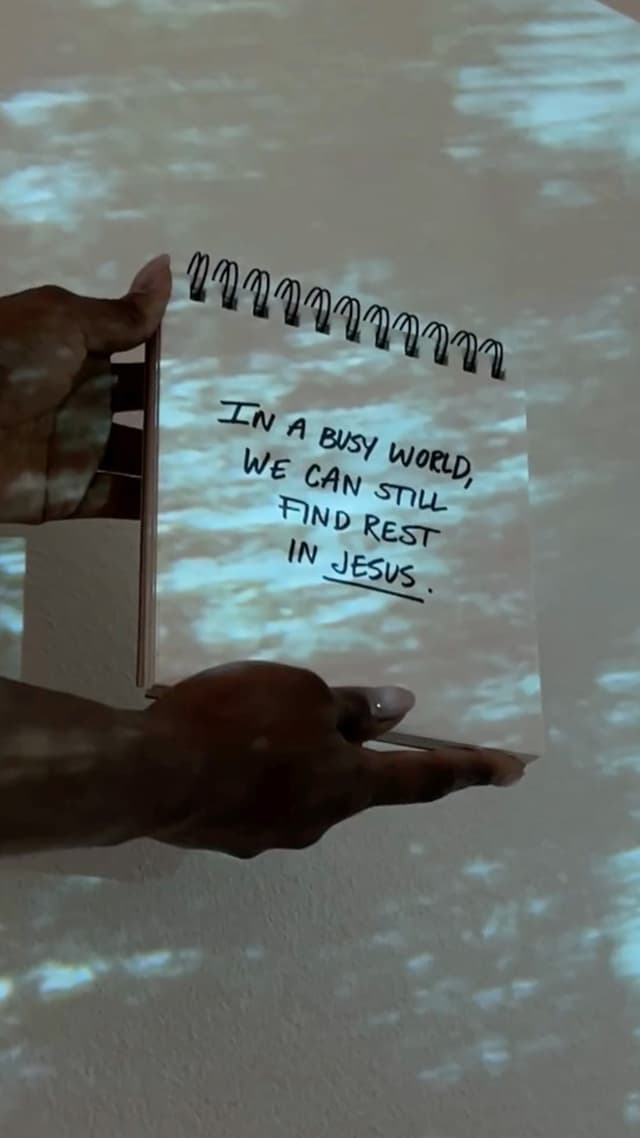 In a busy world, we can still find rest in Jesus.