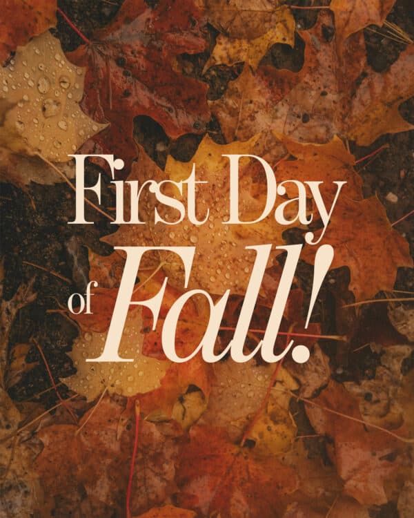 First day of Fall!