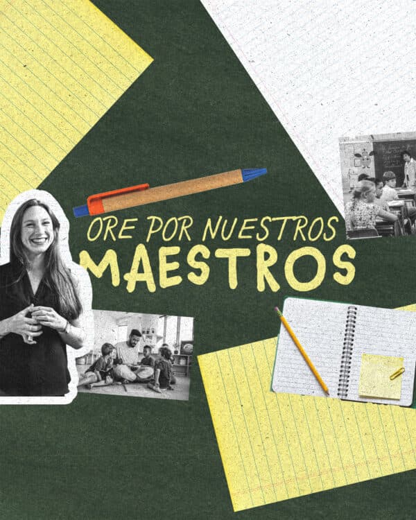 Ore por nuestros maestros
