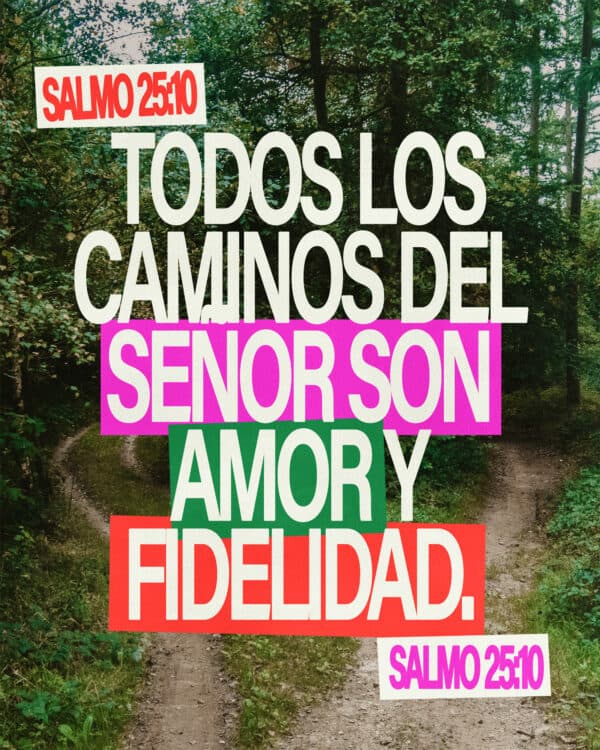Todos los caminos del Señor son amor y fidelidad. - Salmo 25:10