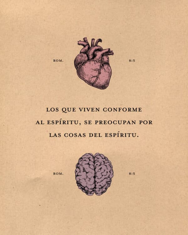 Los que viven conforme al Espíritu, se preocupan por las cosas del Espíritu. - Romanos 8:5