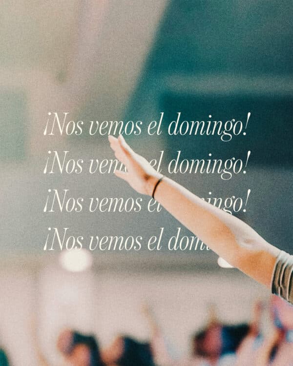 ¡Nos vemos el domingo!
