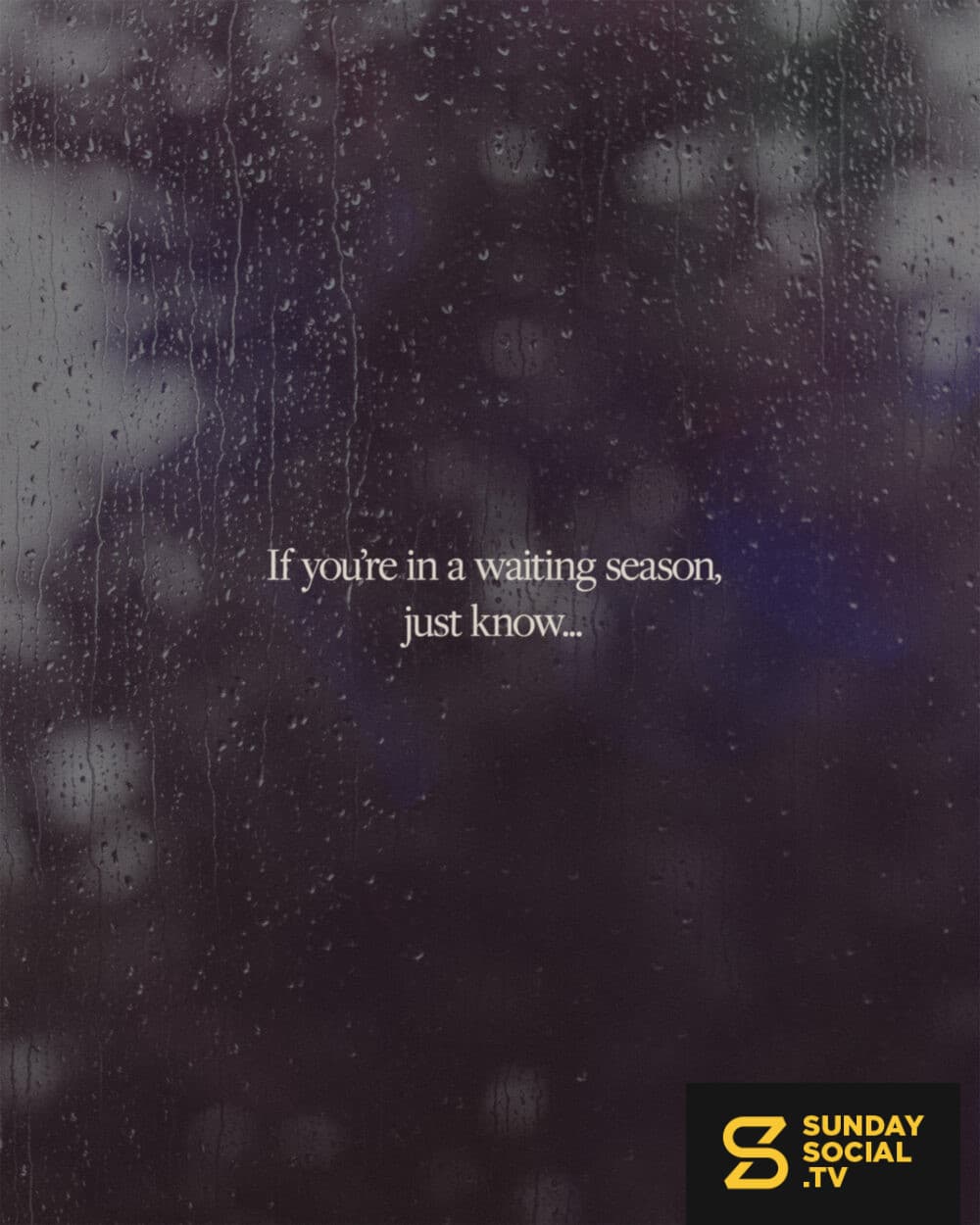 If you’re in a waiting season, just know...