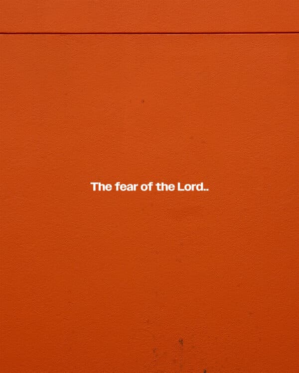 The fear of the Lord is the beginning of knowledge but fools despise wisdom and instruction. - Proverbs 1:7