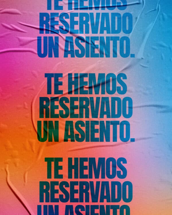 Te hemos reservado un asiento.