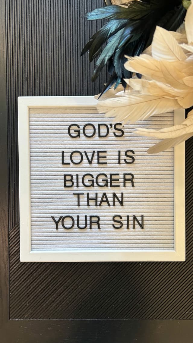 God's love is bigger than your sin