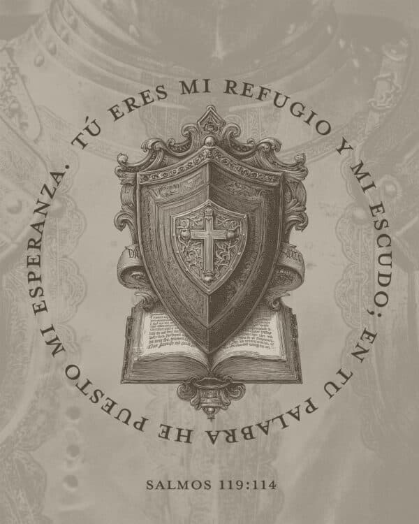 Tú eres mi refugio y mi escudo; en tu palabra he puesto mi esperanza. - Salmo 119:114