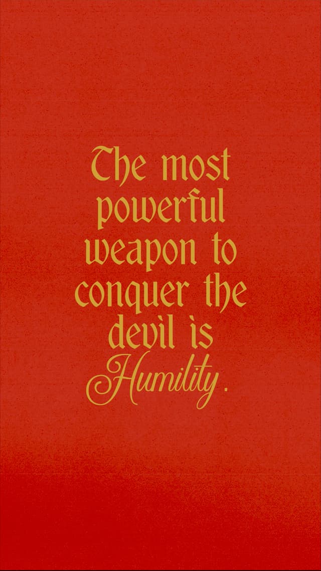 The Most Powerful Weapon to Conquer the Devil