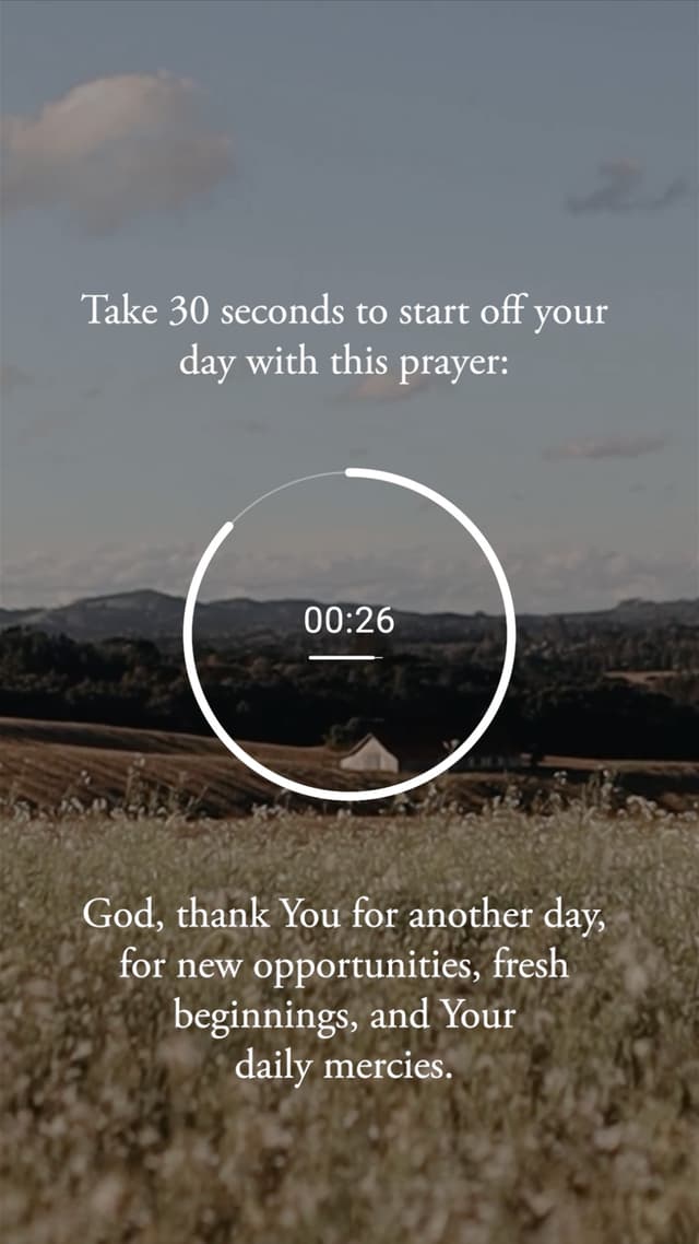Countdown: God, Thank You For Another Day