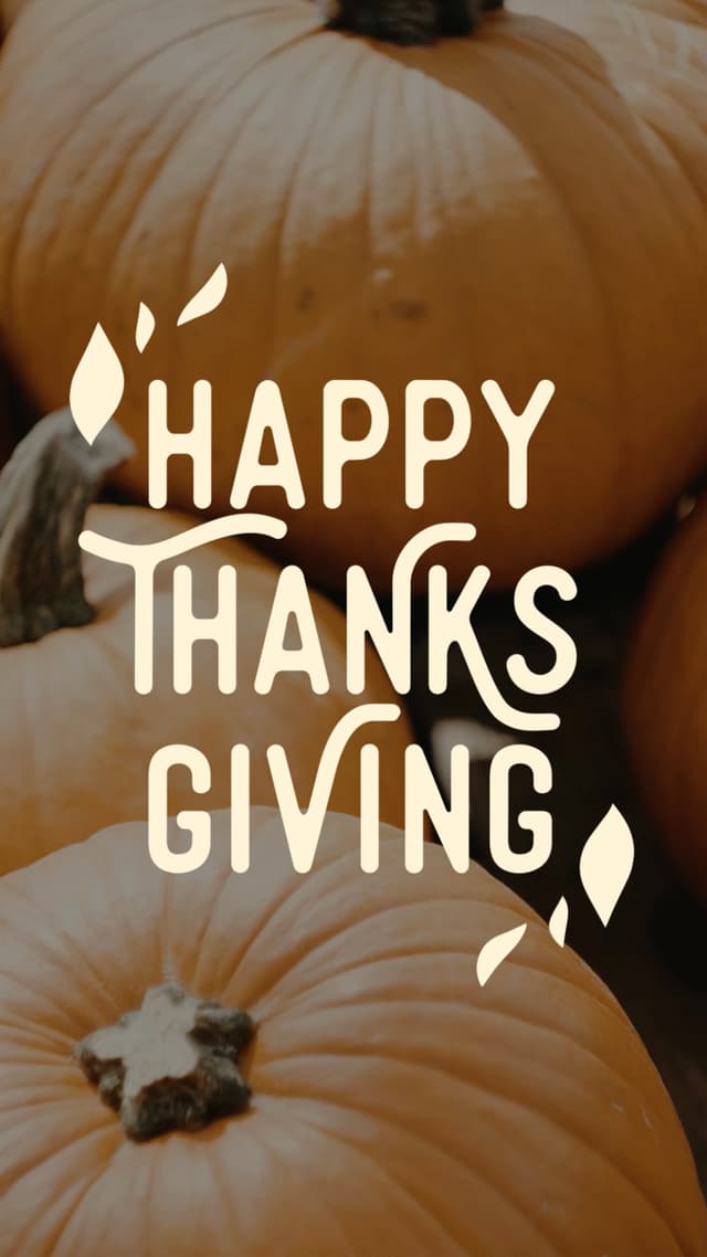 Happy Thanksgiving