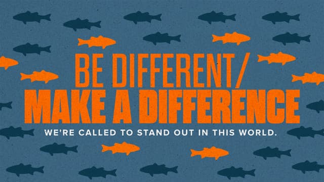 Be Different/Make a Difference: We're called to stand out in this world.
