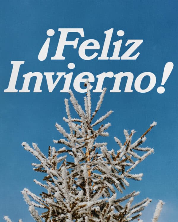¡Feliz invierno!