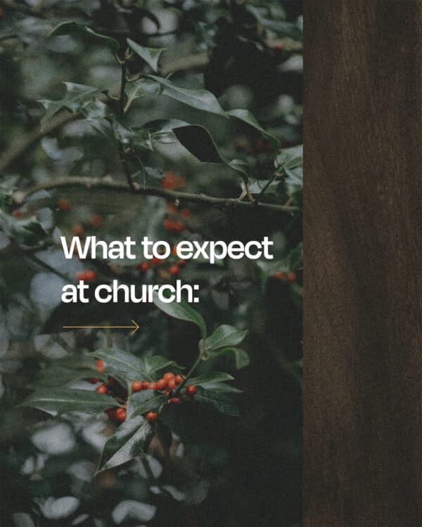 What to expect at church: