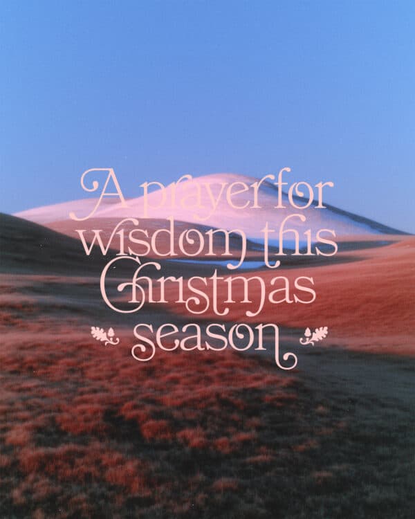 A prayer for wisdom this Christmas season